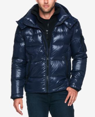 S13 Men's Quilted Down Hooded Puffer Jacket - Macy's
