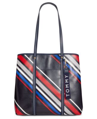 Tommy Hilfiger Roma Striped Tote - Macy's