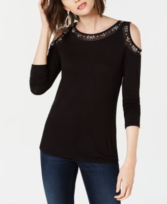 cold shoulder tops at macy's