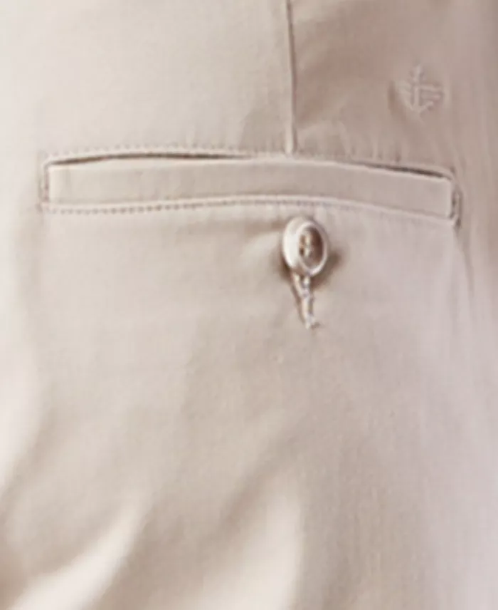 Men's Big & Tall Easy Classic Pleated Fit Khaki Stretch Pants - thumbnail 5