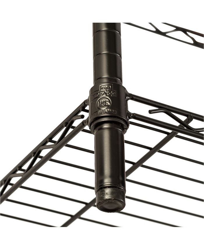 Honey Can Do 3Tier Heavy Duty Adjustable Shelving Unit, Black Macy's