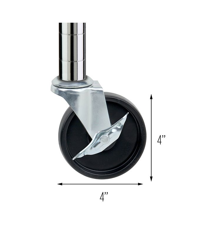 Honey Can Do Set of 4 Shelving Unit Wheels Macy's