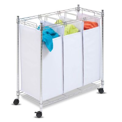 Honey Can Do - Rolling Urban Chrome Triple Sorter