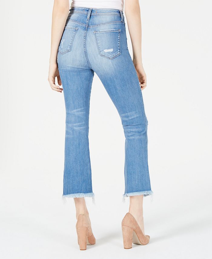 FLYING MONKEY Distressed Cropped Flare Jeans & Reviews - Jeans ...