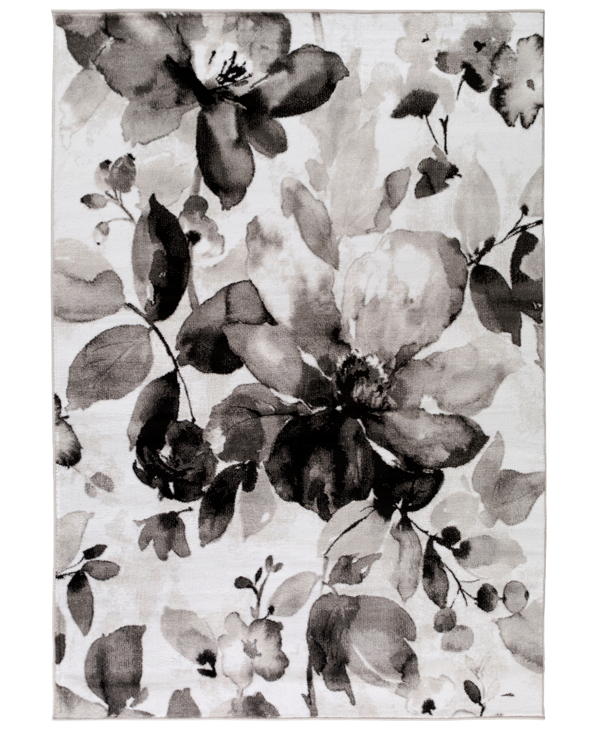 Surya Nova Nva-3013 Black 5'2in x 7'6in Area Rug - Black