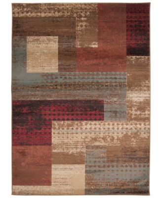 Livabliss - Riley RLY-5004 Dark Red 5'3" x 7'6" Area Rug