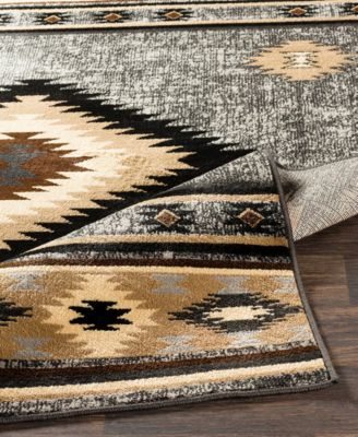 Rugs Paramount PAR-1094 Charcoal 2'2" x 7'6" Runner Area Rug