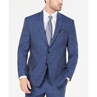 Ralph Lauren Men's UltraFlex Stretch Indigo Textured Suit Jacket