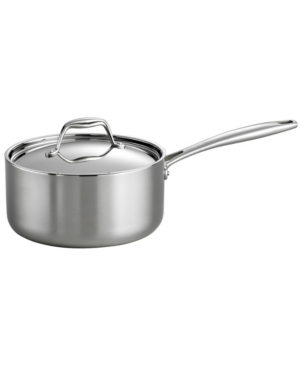 Tramontina Gourmet Tri-ply Clad 3 Qt Covered Sauce Pan In Stainless