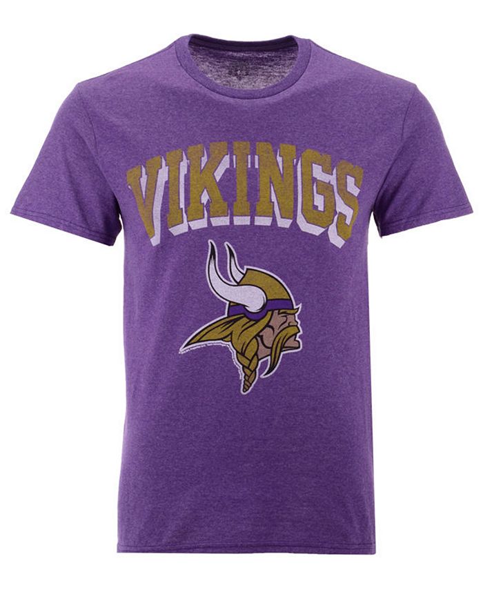 Authentic NFL Apparel Men's Minnesota Vikings Shadow Arch Retro T-Shirt ...