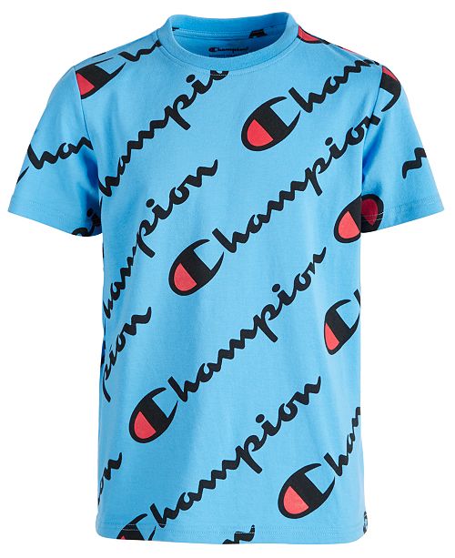 Champion Big Boys Logo Print T Shirt Reviews Shirts Tops