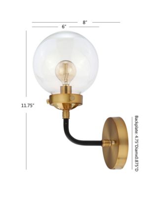Caleb 1-Light Brass Wall Sconce