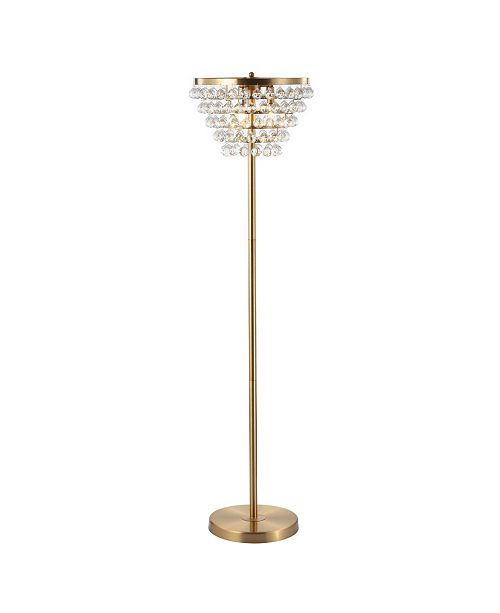 JONATHAN Y Jemma Crystal, Metal Led Floor Lamp