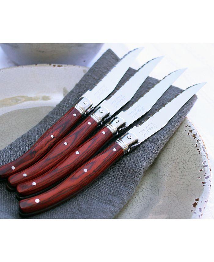 French Home Laguiole Pakkawood Steak Knives, Set of 4 Macy's