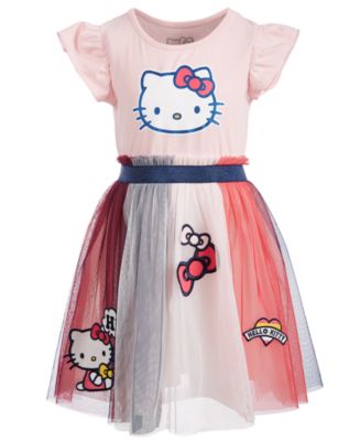Hello Kitty Toddler Girls Patches Dress - Macy's