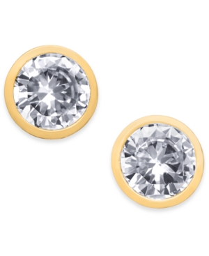 image of Alfani Cubic Zirconia Stud Earrings, Created for Macy-s
