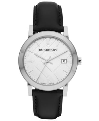 burberry watch leather band