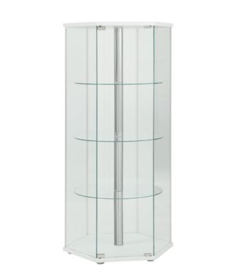 Coaster Home Furnishings - Reese Traditional Hexagon Curio Cabinet