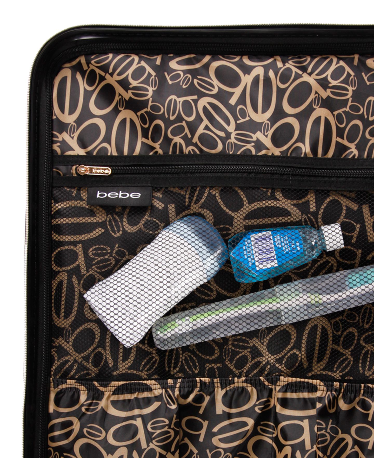 Чемодан Bebe Adriana 21" Hardside Carry-On Spinner, цвет: Леопардовый — фото 3