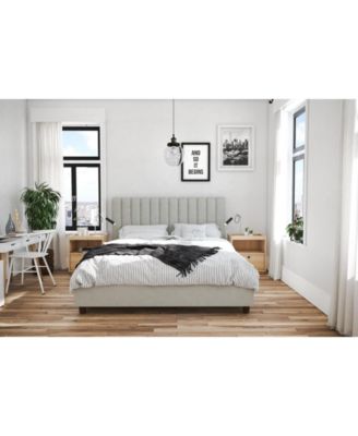 Novogratz Collection Novogratz Brittany Upholstered Queen Bed - Macy's