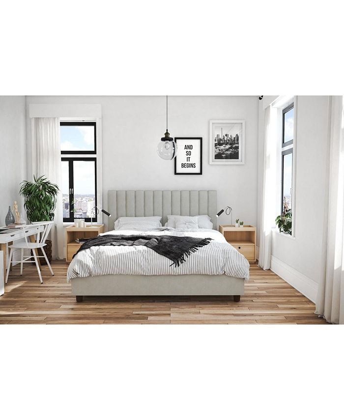 Novogratz Collection Novogratz Brittany Upholstered Queen Bed Macy's