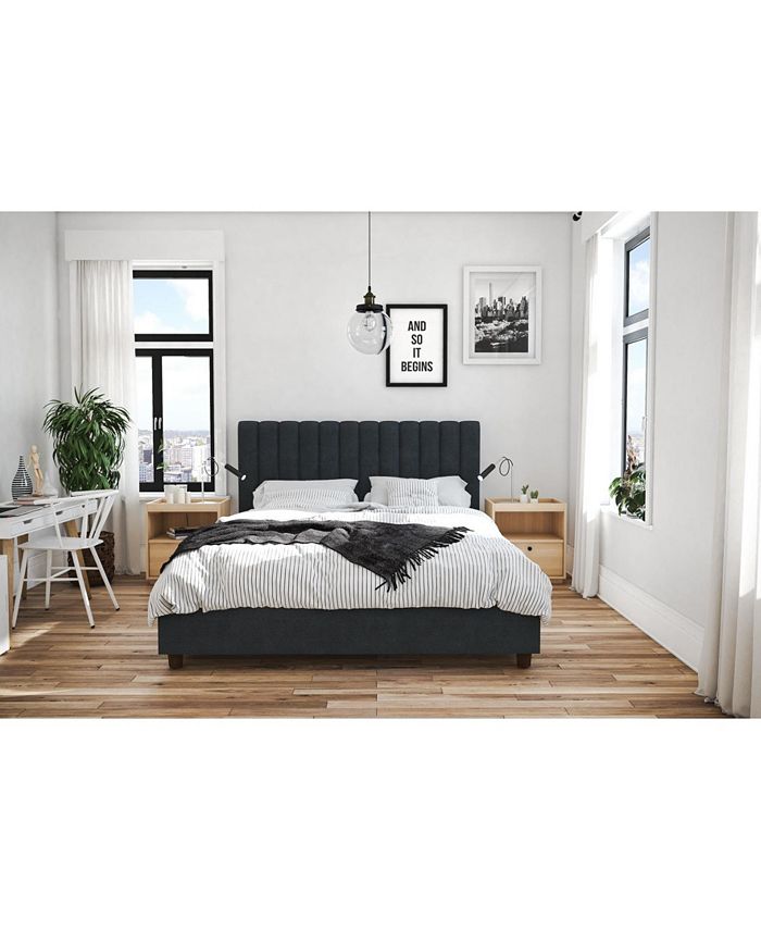 Novogratz Collection Novogratz Brittany Upholstered Queen Bed Macys 