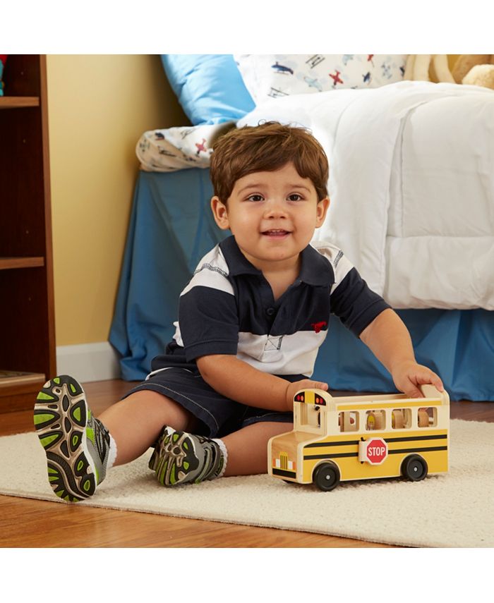 Melissa and Doug School Bus Wooden Play Set Macy's