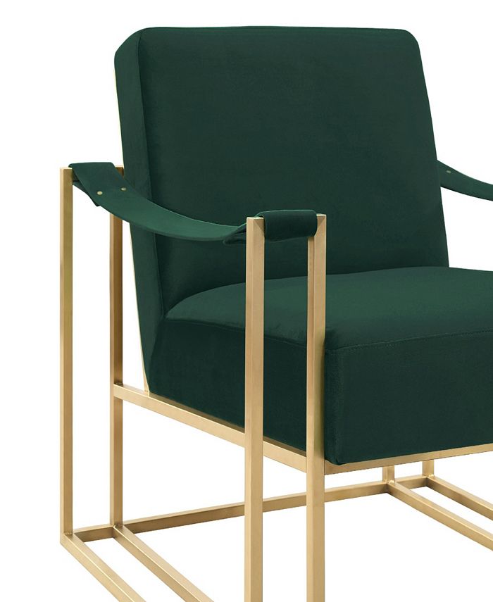 TOV Furniture Baxter Forest Green Velvet Chair Macy's