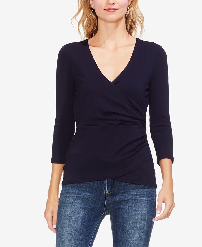 wrap v neck