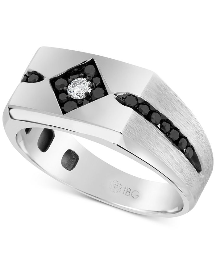 Macy's Men's Diamond Ring (5/8 ct t.w.) in 10k White Gold Macy's