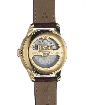 Tissot - Men's Swiss Automatic Le Locle Brown Leather Strap Watch 40mm