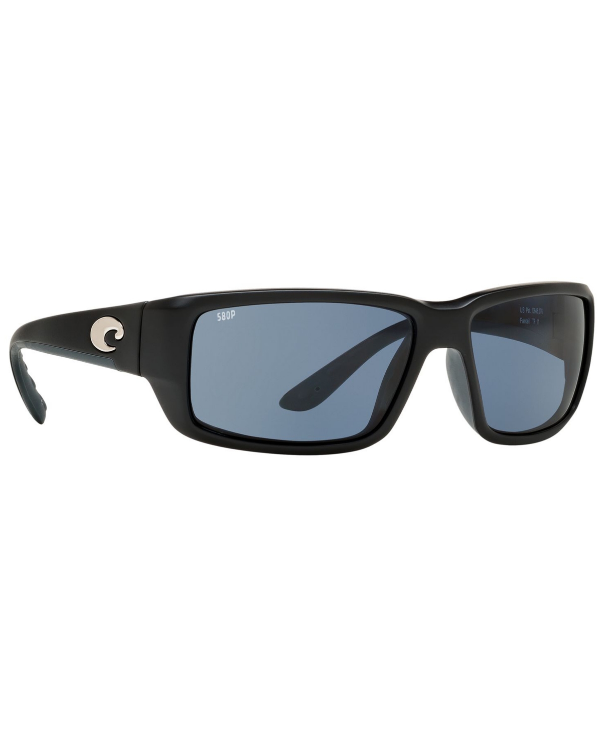 Shop Costa Del Mar Polarized Sunglasses, Fantail Polarized 59p In Black,grey Polar