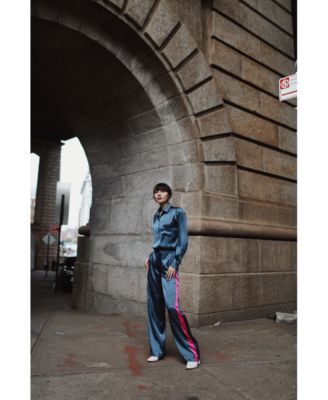 INSPR Natalie Off Duty Satin Tuxedo Pant, Created for Macy's