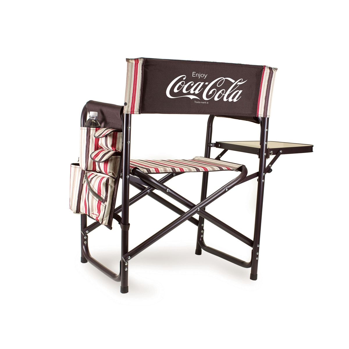 by Picnic Time Coca-Cola Portable Folding Sports Chair - Brown