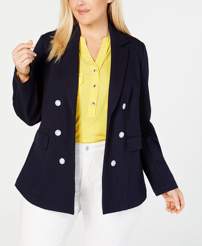 Charter Club Plus Size Knit Blazer Created for Macy s Macy s