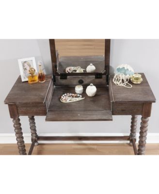 Linon Home Décor Ashley Vanity Set with Bench and Mirror