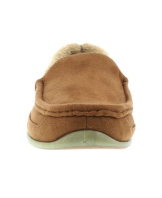 Slipperooz Men's Spun Indoor Outdoor S.U.P.R.O. Sock Cozy Moccasin Slipper