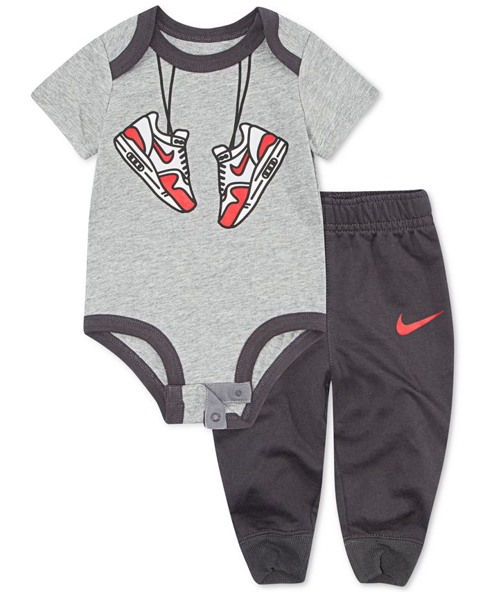 Nike Baby Boys Graphic-Print Bodysuit & Jogger Pants Set - Macy's