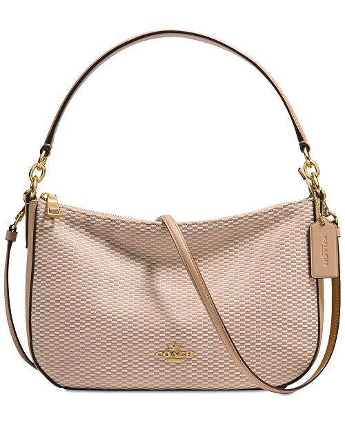 COACH Legacy Jacquard Chelsea Crossbody Hobo & Reviews - Handbags & Accessories - Macy&#39;s