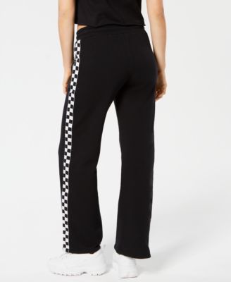 checkerboard stripe pants