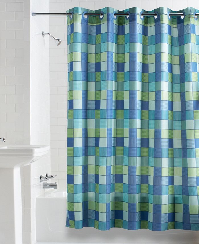 Hookless Check Mate Shower Curtain Macy's