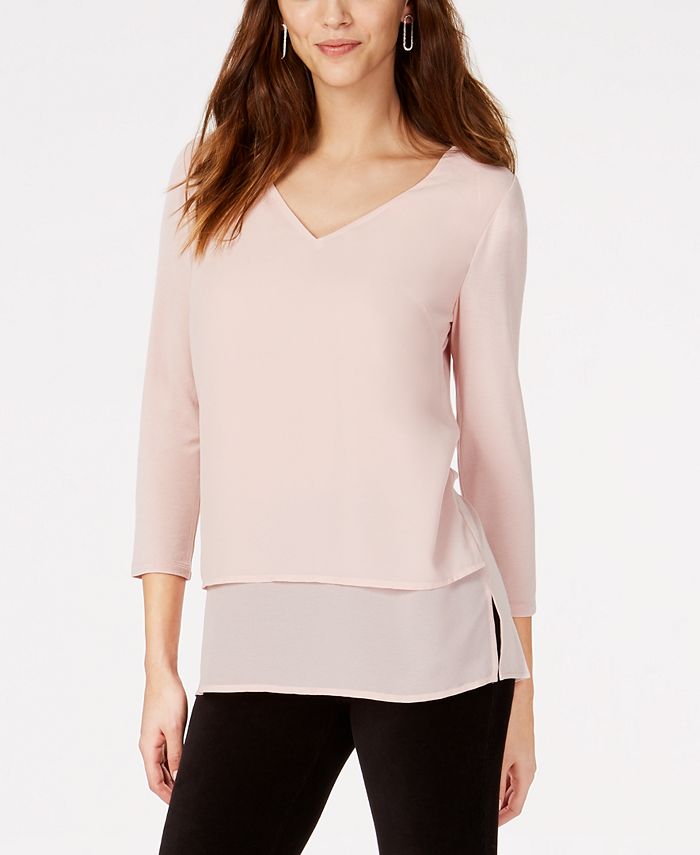 Michael kors layered look on sale top