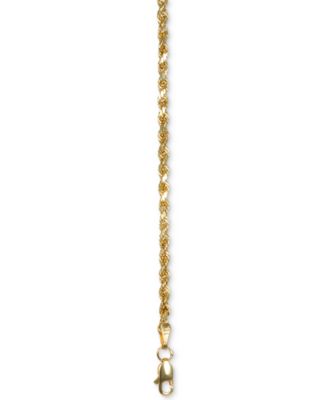 Forza Rope Chain 18" Necklace (2-1/2mm) in 14k Gold