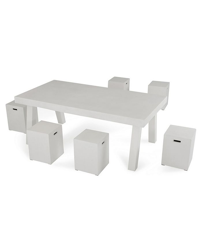 VIG Furniture Modrest Yem Concrete Dining Stool Macy's