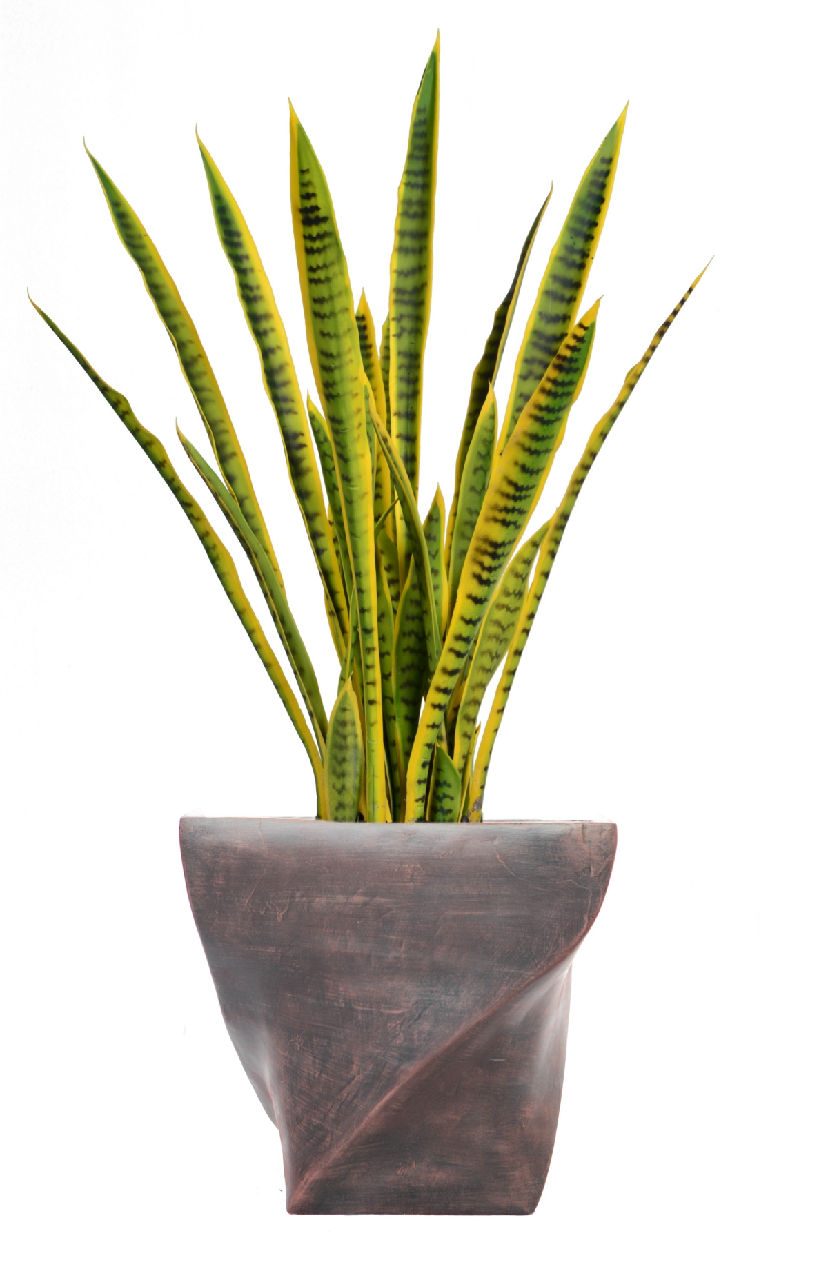 Artificial Faux Real Touch 45" Tall Snake Plant Indoor/ Outdoor And Planter - Assorted