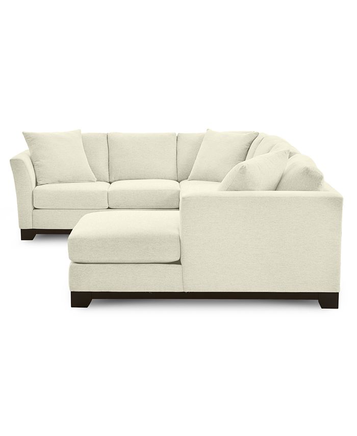 Furniture Elliot II 138" Fabric 3Pc. Chaise Sectional, Created for
