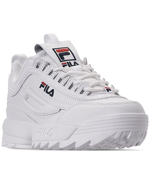 Fila Women S Disruptor Ii Premium Casual Athletic Sneakers From Finish Line Reviews Finish Line Athletic Sneakers Shoes Macy S