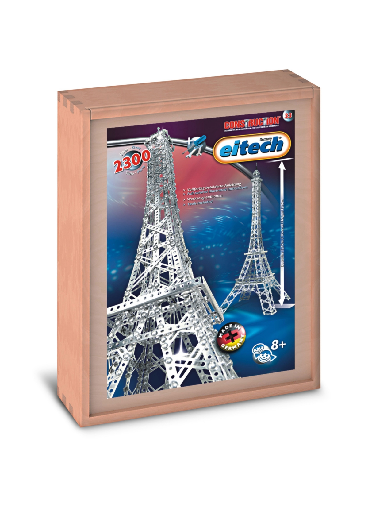 Eitech Landmark Series Deluxe Eiffel Tower In Silver