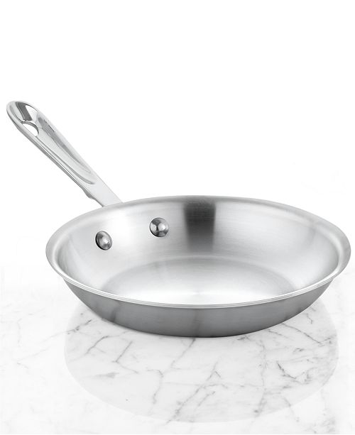 All-Clad D5 Brushed Stainless Steel 8" Fry Pan & Reviews ...