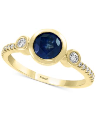 EFFY Collection - Sapphire (1 ct. t.w.) & Diamond (1/5 ct. t.w.) Ring in 14k Gold
